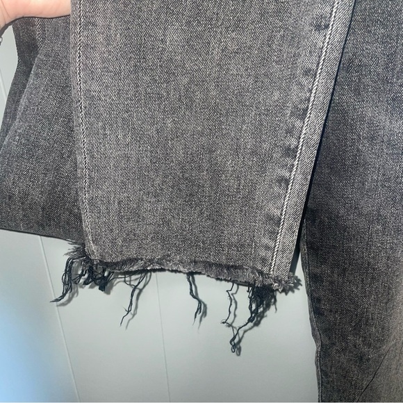 Agolde Sophie High Rise Crop Jeans in Dark Gray Size 31 - Picture 4 of 9